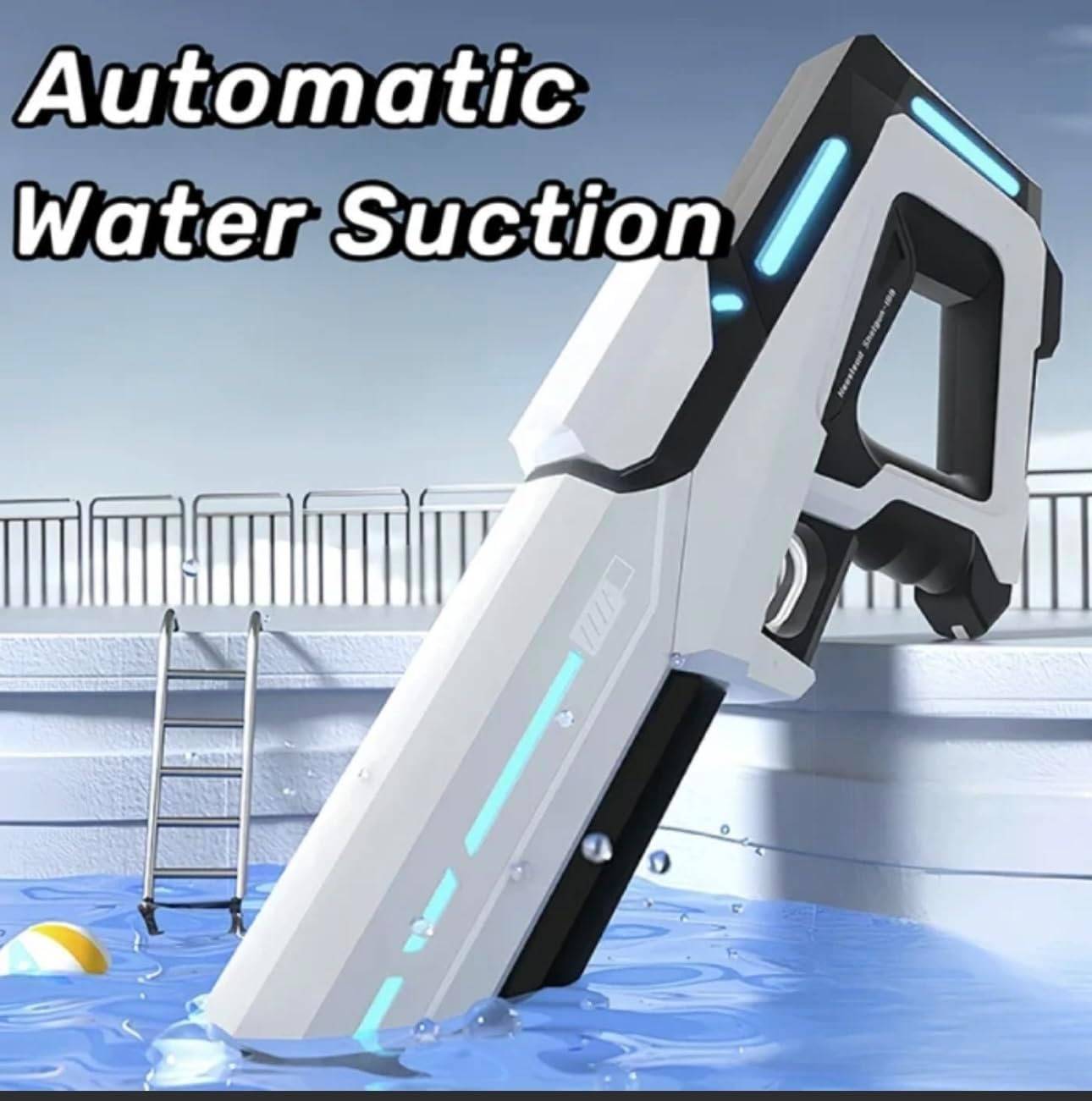 Motorized Water Gun with 500mAh Battery and 8-10 Meter Range, 300ml Tank All Vera Mart