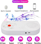 49-Key Roll Up Piano Keyboard with Recording Function and Built-in Speakers All Vera Mart