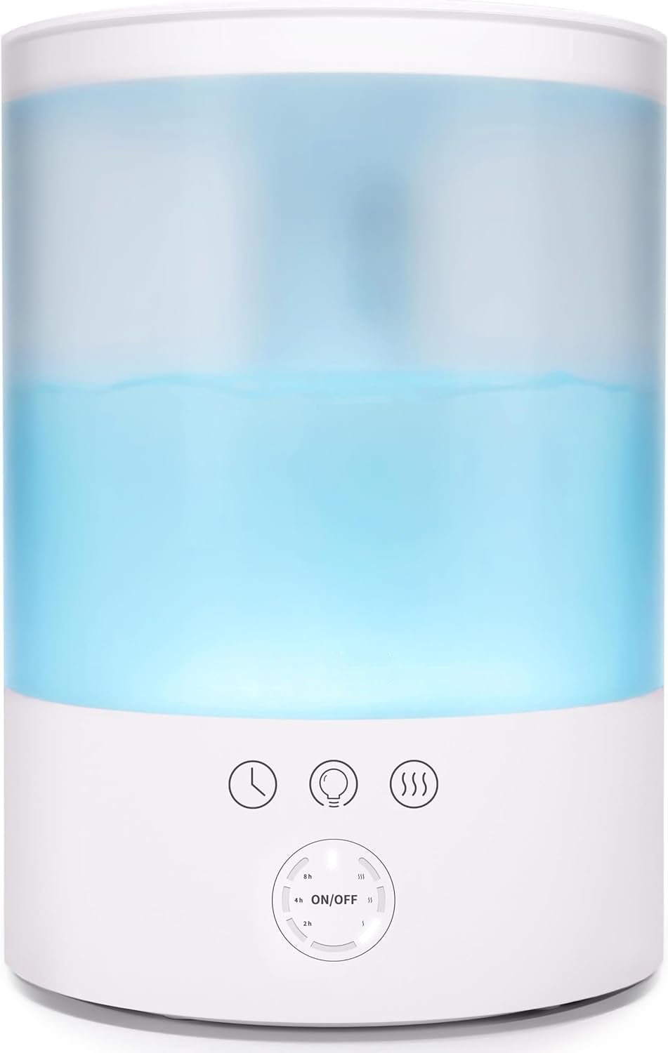 Ultrasonic Humidifier for Large Rooms with 2.5 Liter Tank and 7-Color Night Light All Vera Mart