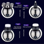 Electric Head Shaver with Seven Floating Blades and Five Grooming Attachments All Vera Mart