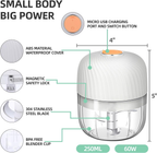 Cordless Electric Vegetable Chopper with Rechargeable Battery and Safety Lock All Vera Mart