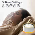 Infant Sleep Sound Machine with 30 Sounds and 12-Color Night Light All Vera Mart
