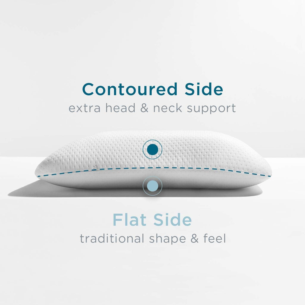 Memory Foam Pillow with Dual-Sided Support and Hypoallergenic Cover All Vera Mart