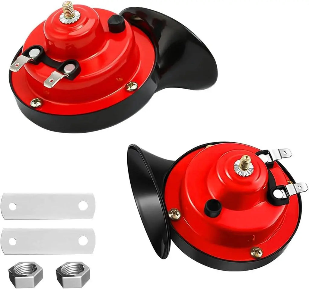 12V Dual-Tone Vehicle Horn with Snail ABS Housing and Waterproof Sealing, Relay Wiring All Vera Mart
