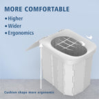 Portable Toilet Seat with Ergonomic Design and Integrated Lid for Camping All Vera Mart