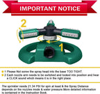 Rotating Lawn Sprinkler with 36 Adjustable Nozzles and 49-Foot Coverage All Vera Mart