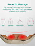 Abdominal Massager with Dual Rotating Heads and Heat Function, Rechargeable All Vera Mart