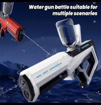 Motorized Water Gun with 500mAh Battery and 8-10 Meter Range, 300ml Tank All Vera Mart