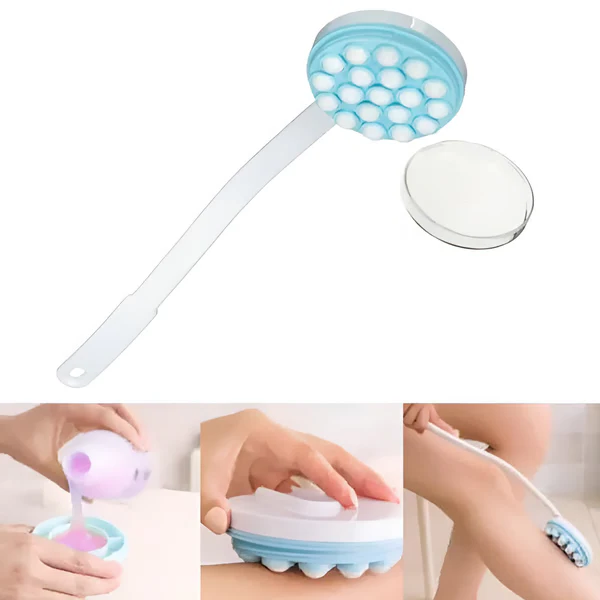 Long Handled Lotion Applicator with Refillable Roller and Adjustable Detachable Handle, Massage Function All Vera Mart