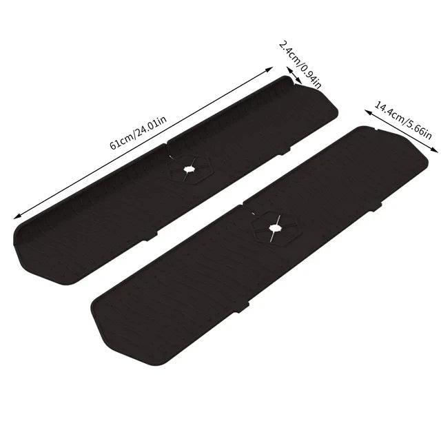 Faucet Splash Guard with Drainage Channels and Non-Slip Base All Vera Mart
