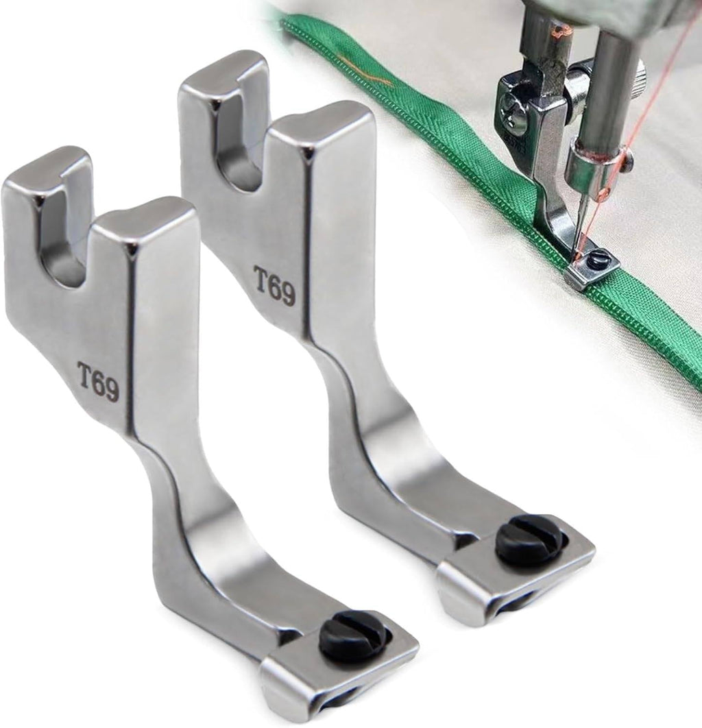 Adjustable Presser Foot for Hidden Zippers with Screw Width Control All Vera Mart