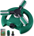 Rotating Lawn Sprinkler with 36 Adjustable Nozzles and 49-Foot Coverage All Vera Mart