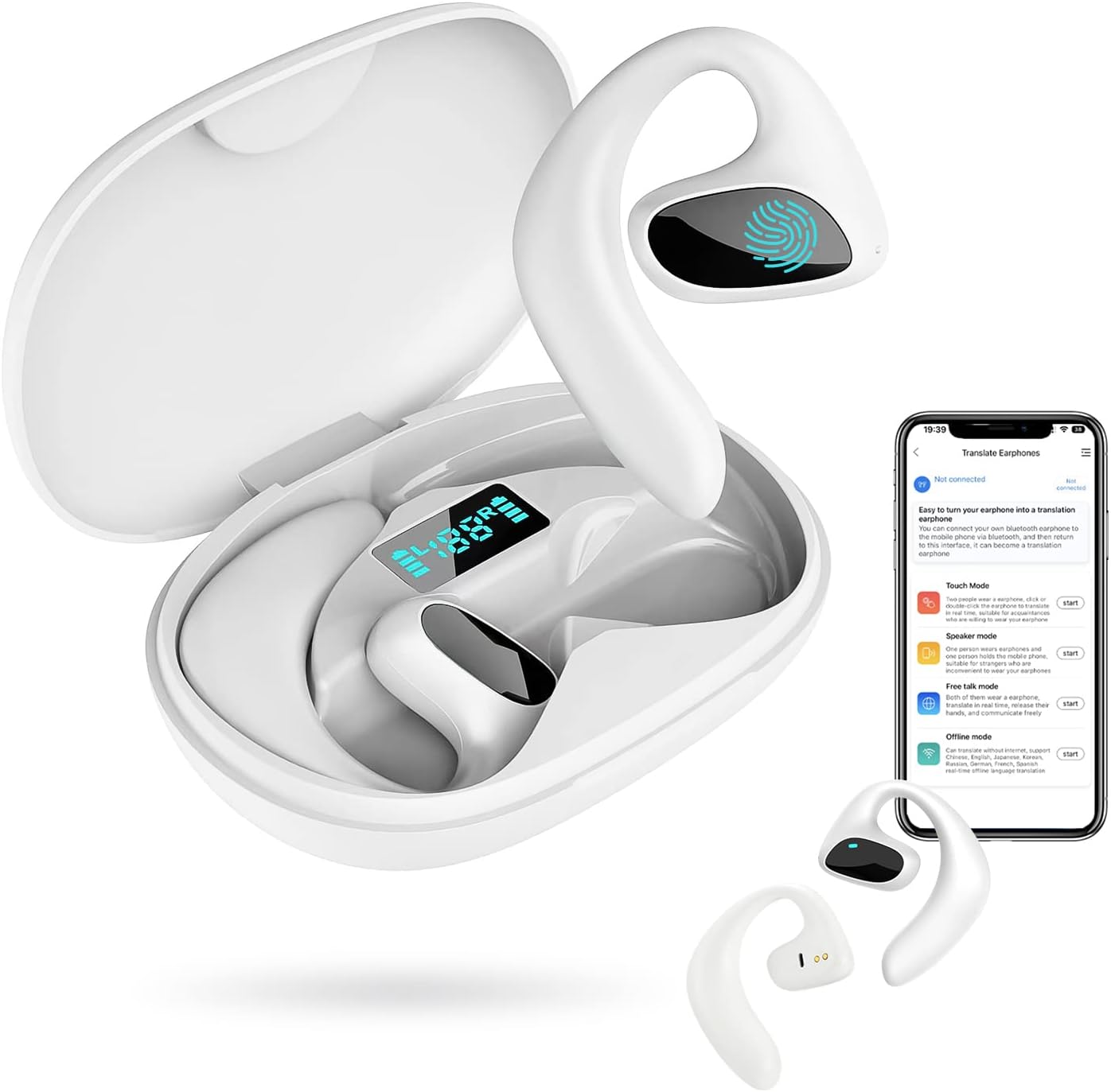 Real Time Translation Earbuds with 144 Language Support and Offline Mode All Vera Mart