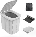 Portable Toilet Seat with Ergonomic Design and Integrated Lid for Camping All Vera Mart