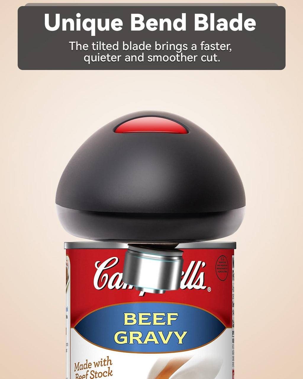 Automatic Can Opener with One-Button Operation and Smooth Edge Cutting All Vera Mart