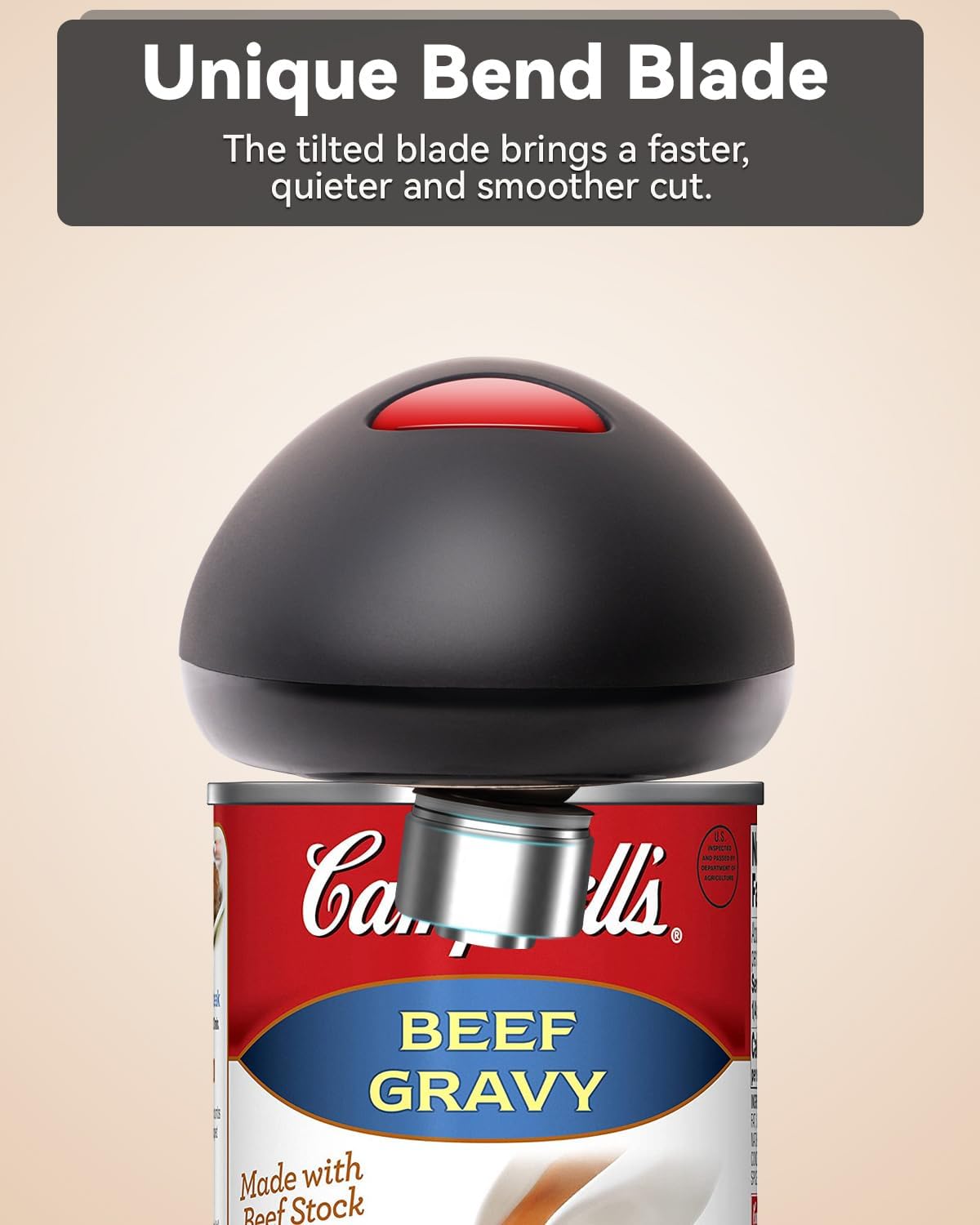 Automatic Can Opener with One-Button Operation and Smooth Edge Cutting All Vera Mart