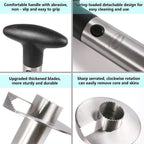 Stainless Steel Pineapple Corer with Serrated Blade and Spring Loaded Handle All Vera Mart