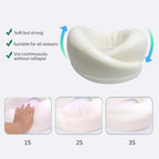 Memory Foam Neck Pillow with Adjustable Fastener and Cotton Cover, Includes Carry Bag All Vera Mart