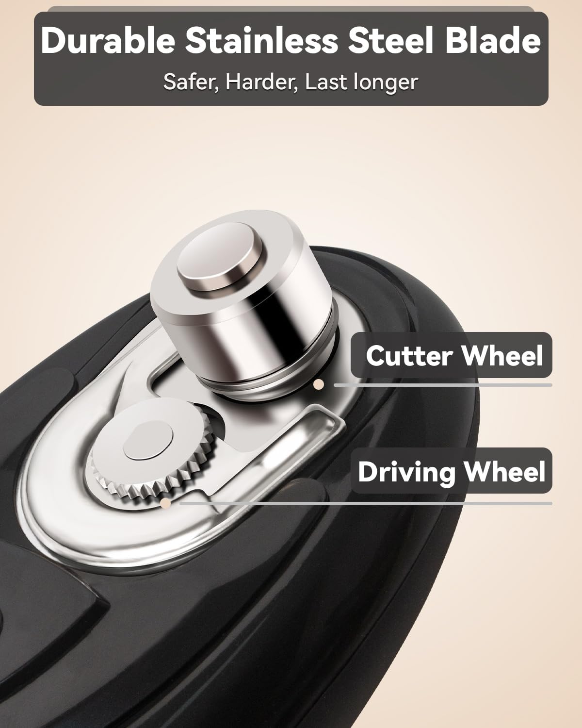 Automatic Can Opener with One-Button Operation and Smooth Edge Cutting All Vera Mart