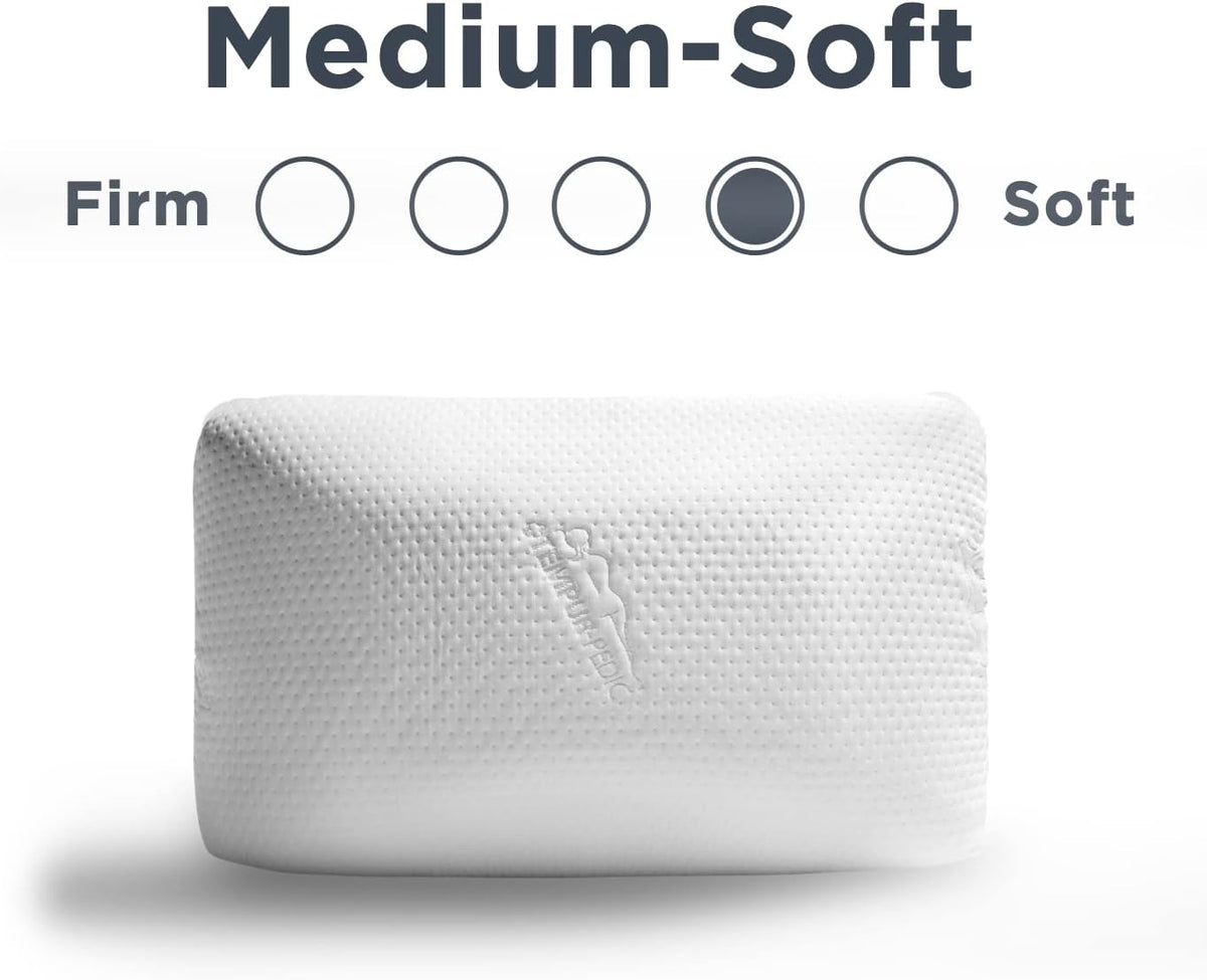 Memory Foam Pillow with Dual-Sided Support and Hypoallergenic Cover All Vera Mart