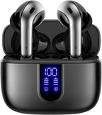 Wireless Earbuds with 60-Hour Battery and Dual Charging, IPX5 Sweat Resistant All Vera Mart