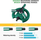 Rotating Lawn Sprinkler with 36 Adjustable Nozzles and 49-Foot Coverage All Vera Mart