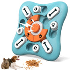 Interactive Dog Puzzle Toy with Sliding Treat Compartments and Squeaker All Vera Mart