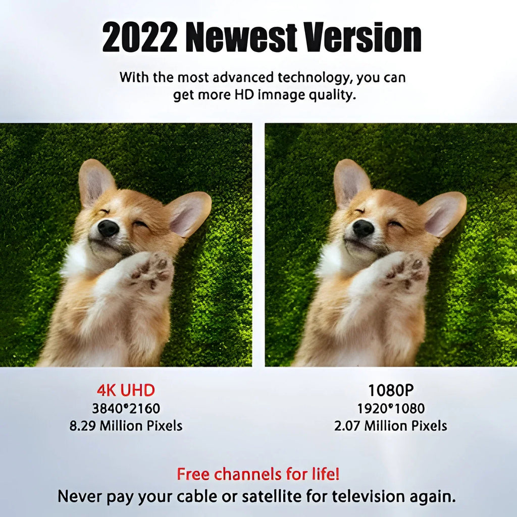 Digital Antenna with 39dBi Signal Amplifier and 600 Mile Reception Range All Vera Mart