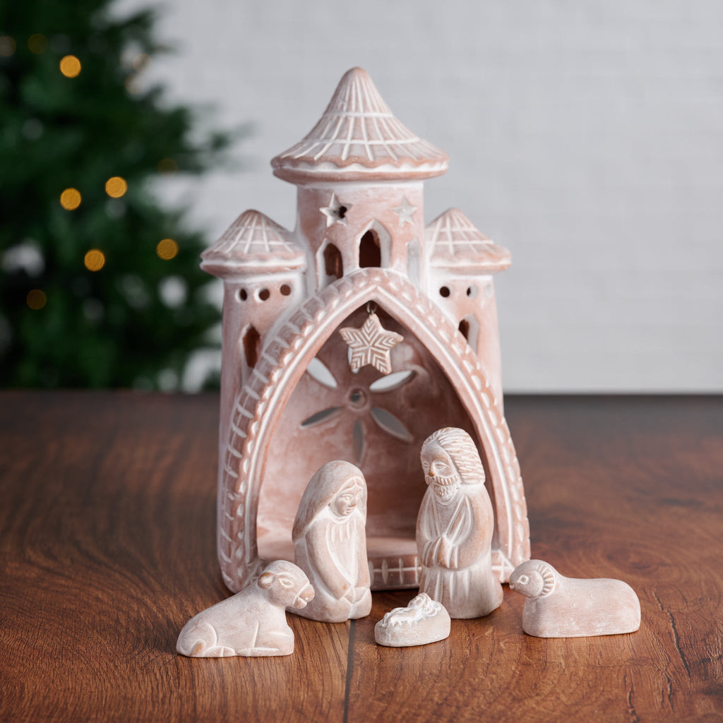 Mahal Terracotta Nativity - Ten Thousand Villages