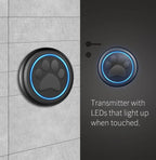 Pet Door Bell System with Touch Sensitive Button and 1000ft Wireless Range All Vera Mart