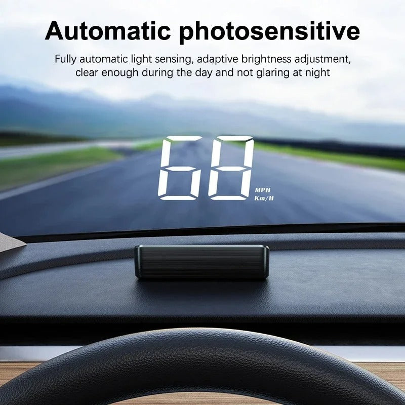 Windshield Projection Speedometer with Dual Satellite Reception and Auto Brightness Control All Vera Mart