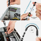 Precision Screwdriver Set with 98 Interchangeable Bits and Flexible Shaft for Electronics Repair All Vera Mart