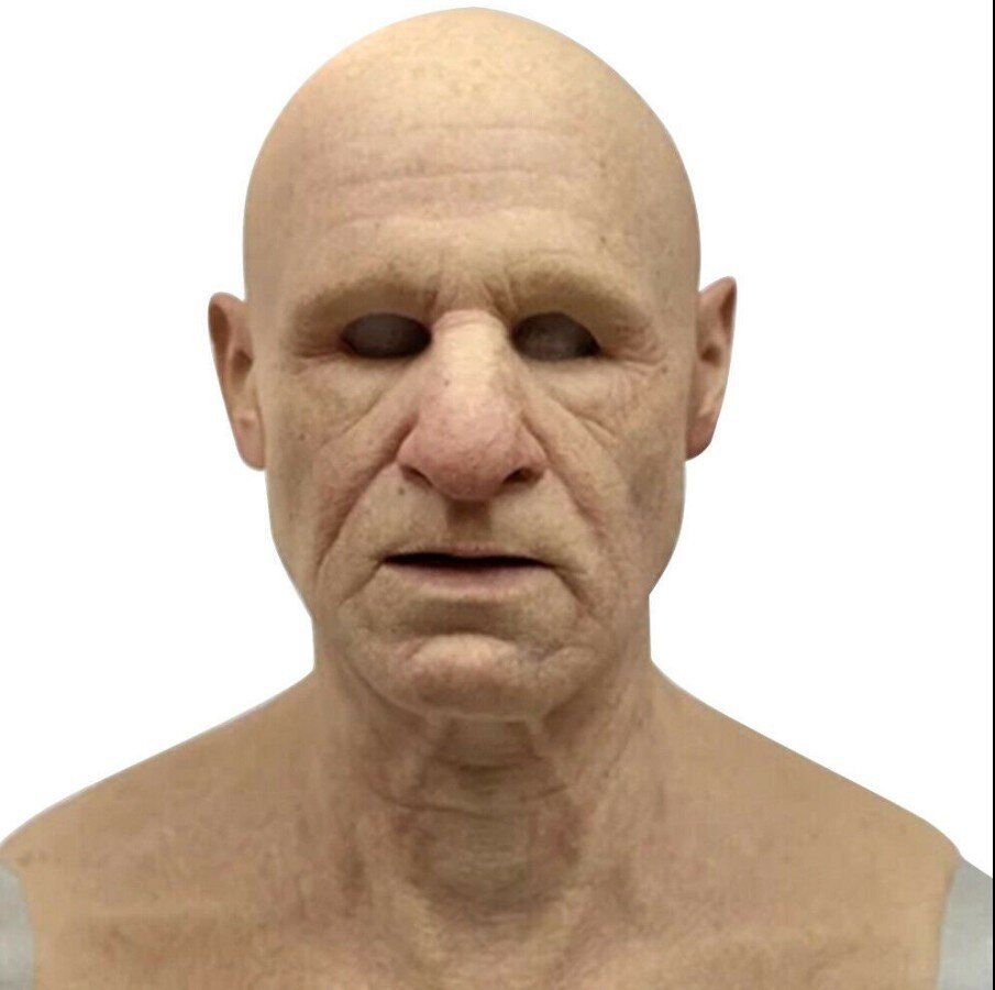Realistic Old Man Latex Mask with Movable Mouth and Detailed Wrinkles for Adults All Vera Mart