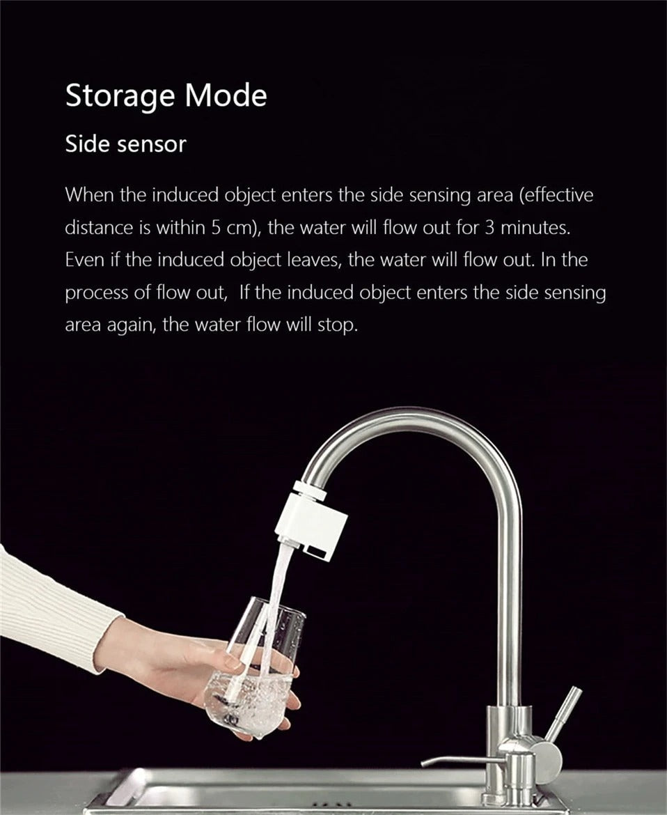 Motion Sensor Faucet Adapter with Dual Detection Zones and Auto Shutoff All Vera Mart