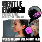 Flexible Bristle Detangler Brush for All Hair Types with Ergonomic Grip All Vera Mart
