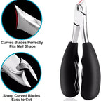 Thick Toenail Clipper with Extended Lever and Textured Grip Handle All Vera Mart