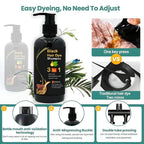 Gray Root Cover Shampoo with Plant Extracts and 10-Minute Application All Vera Mart