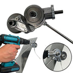 Metal Sheet Cutter Attachment with Safety Guard for Electric Drills, 3mm Capacity All Vera Mart