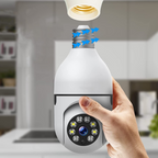 Smart Light Bulb Security Camera with 355-Degree Rotation and Night Vision All Vera Mart