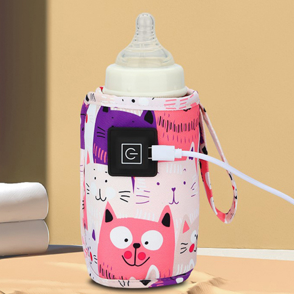 Bottle Warmer with USB Power and Adjustable Heat Control for On-the-Go Feeding All Vera Mart