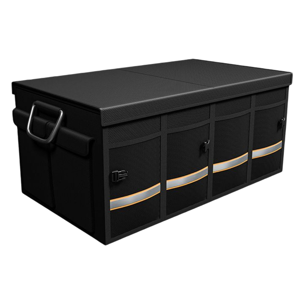 Collapsible Car Trunk Organizer with Adjustable Dividers and Moisture Resistant Base All Vera Mart