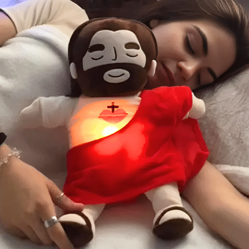 Breathing Plush Toy with Soft Lighting and Calming Sounds, 12 Inches All Vera Mart