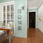 Geometric Mirror Wall Sticker with Self-Adhesive Backing and Reflective Acrylic Surface All Vera Mart