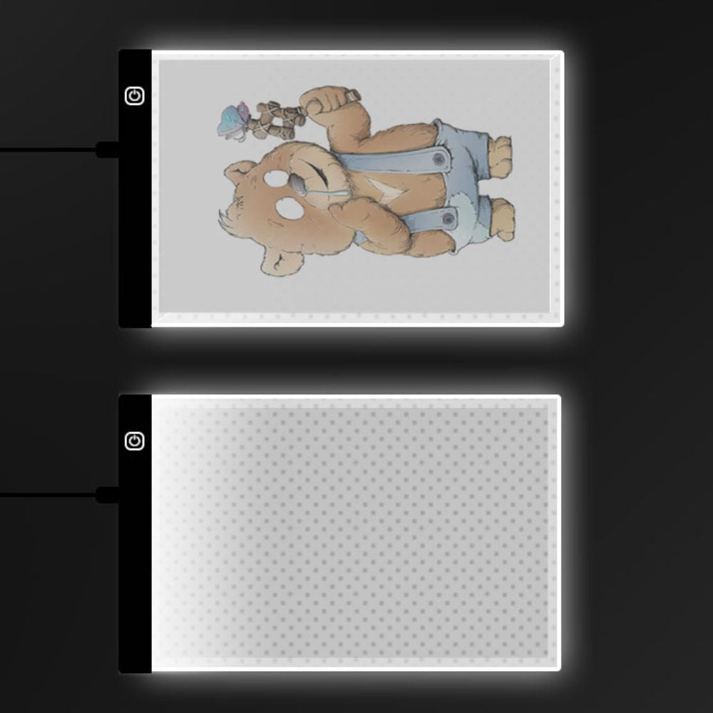 LED Light Pad for Tracing with Three Brightness Settings, A4 A5 Sizes All Vera Mart