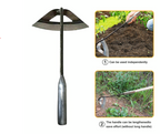 Steel Garden Hoe with Non-Slip Handle and Sharp Cutting Blade All Vera Mart