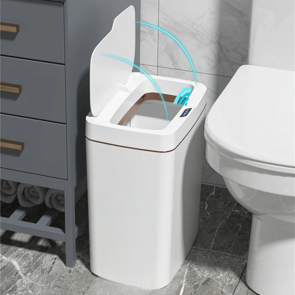 Motion Sensor Trash Can with Automatic Lid and Bagging System, IPX5 Waterproof All Vera Mart
