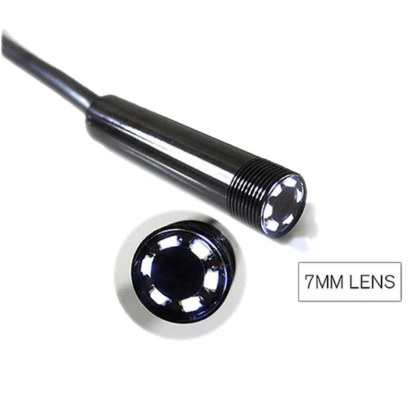 Inspection Camera with 6 LED Lights and Waterproof Head for iPhone and Android All Vera Mart