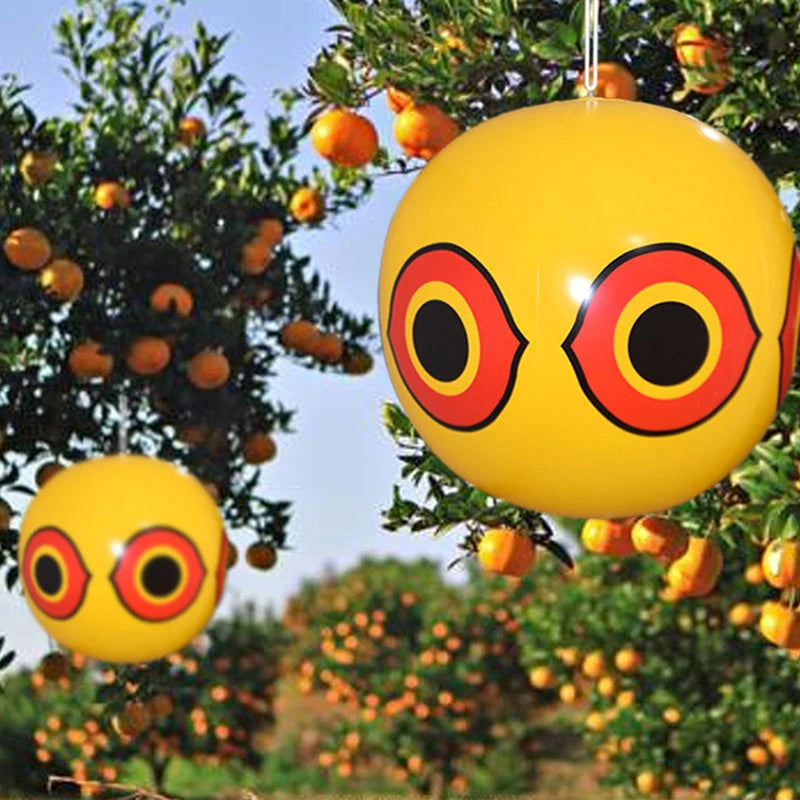 Bird Repellent Balloon with Reflective Predator Eyes and Lanyard All Vera Mart