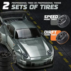 RC Drift Car with Four-Wheel Drive and LED Lights, Rechargeable Battery Included All Vera Mart