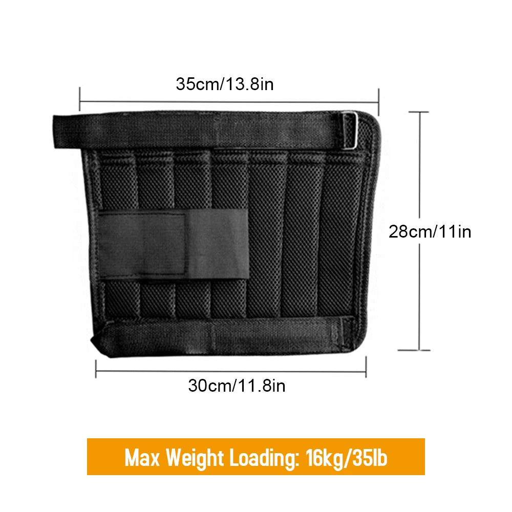 Adjustable Ankle Weights with Removable Inserts and Adhesive Strap, 35.2 lbs Max All Vera Mart